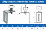 Stumdomu vartu sistema EKO iki 7 m Cinkuota