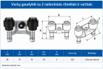 Vartu gaudykle su 2 nailoniniais ritineliais ir varztais